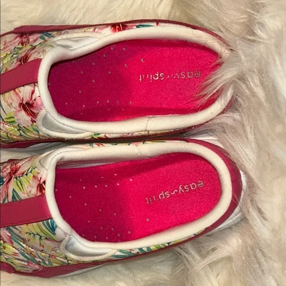 Easy Spirit Floral Pink Slip-On Sneakers - Picture 5 of 7